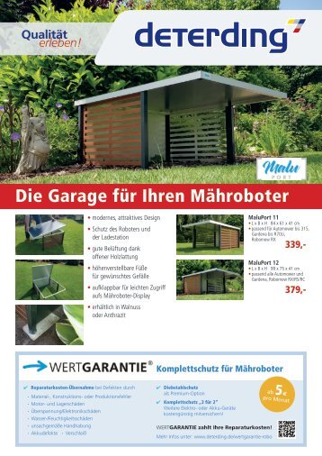 Garagen und Zubehör für Mähroboter