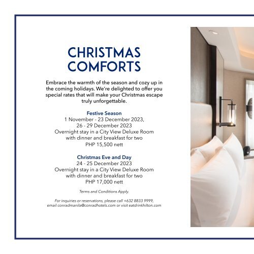 2023 Conrad Manila Festive Brochure