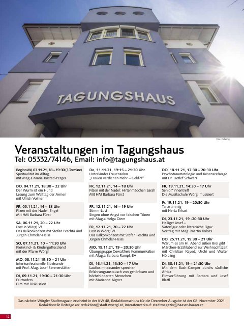 Stadtmagazin Wörgl November 2021