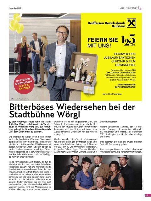 Stadtmagazin Wörgl November 2021