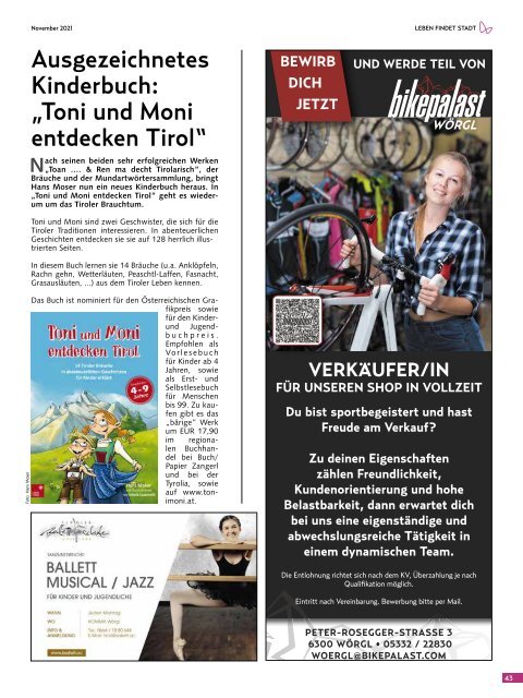 Stadtmagazin Wörgl November 2021