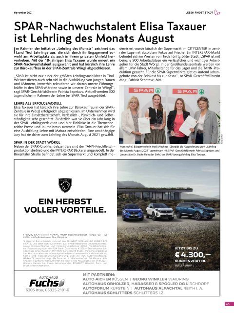 Stadtmagazin Wörgl November 2021