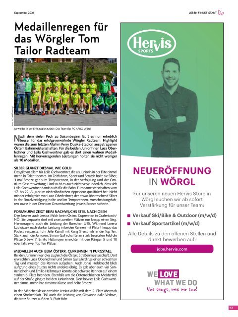 Stadtmagazin Wörgl September 2021