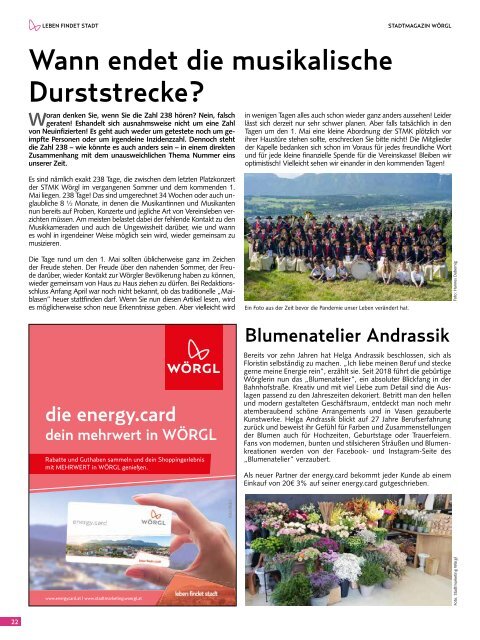 Stadtmagazin Wörgl Mai 2021
