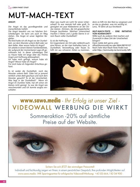 Stadtmagazin Wörgl Mai 2021