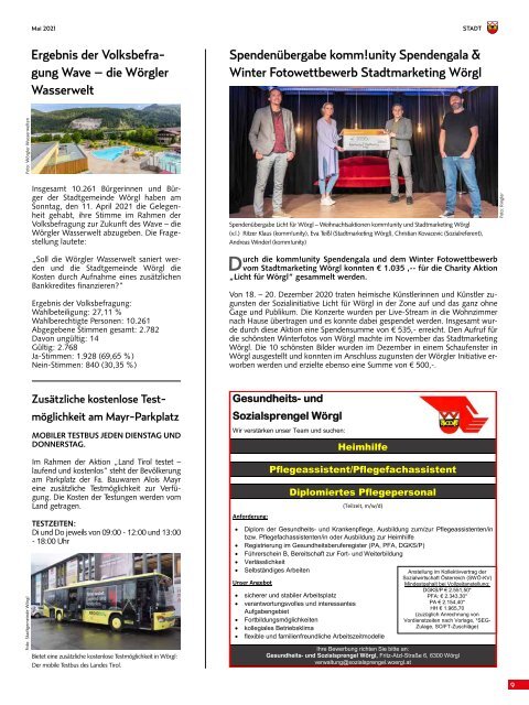 Stadtmagazin Wörgl Mai 2021