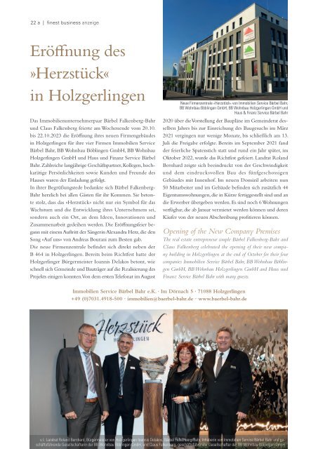 »feine adressen – finest« – Stuttgart Edition II/2023