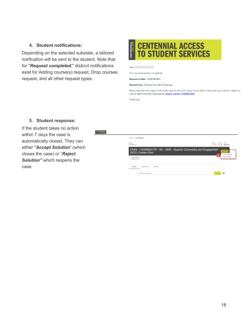 Centennial Access to Student Services (CASS) User Guide