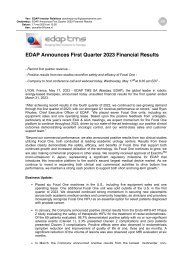EDAP Announces First Quarter 2023 Financial Results