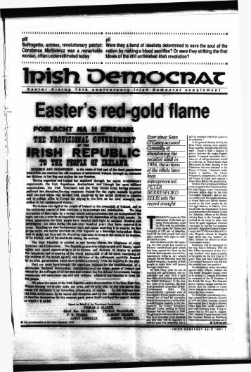 Irish Democrat Special Edition Easter 1991