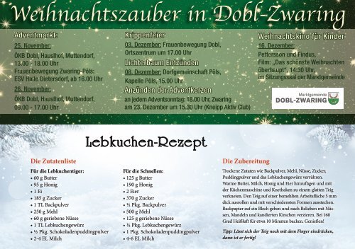 Woche Gutscheinheft - Weihnachten 2023 - Graz Umgebung Süd