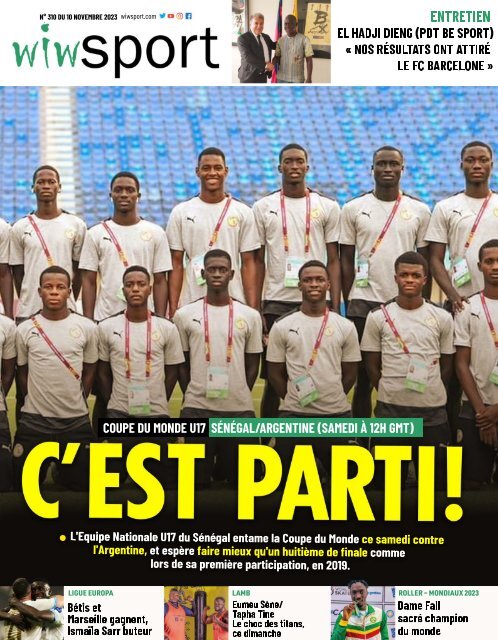 Journal wiwsport n310 - 10 novembre 2023