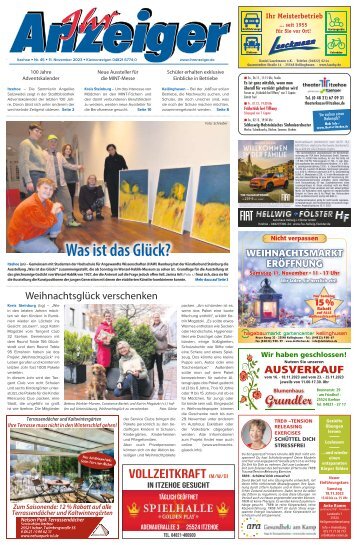 Ihr Anzeiger Itzehoe 45 2023