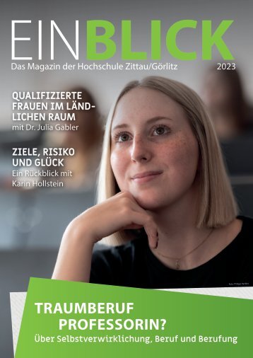 Hochschulmagazin Einblick 2023 "Traumberuf Professorin?"