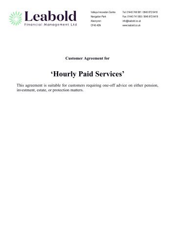Hourly Paid Service