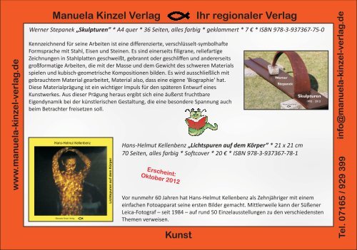Manuela Kinzel Verlag Ihr regionaler Verlag