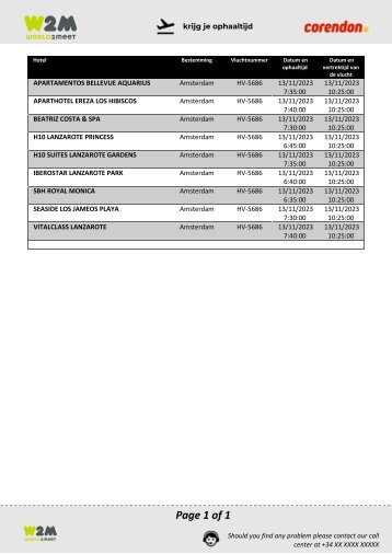 Pick up 13-11-2023 Corendon ACE