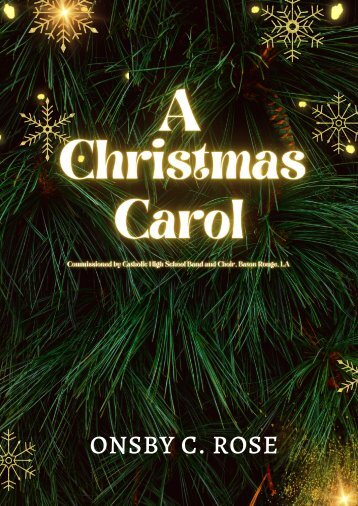 A Christmas Carol Full Score 11x17