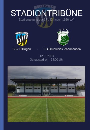 STADIONTRIBÜNE - AKTUELLE NEWS ZU DEN KREISLIGA-HEIMSPIELEN DER SSV DILLINGEN IM DONAUSTADION!