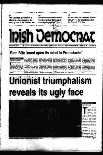 Irish Democrat August 1992