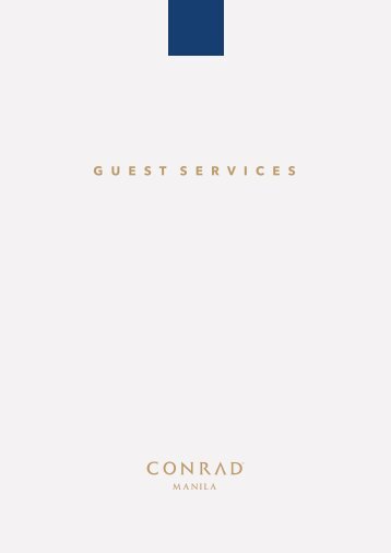 Conrad Manila Guest Service Directory