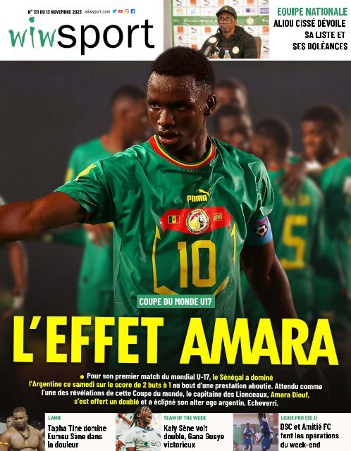 Journal wiwsport n311 - 13 novembre 2023