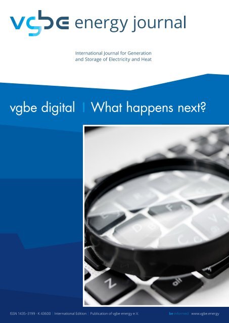 vgbe energy journal | digital | What happens next?