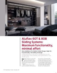 Aluflex 60T & 80B Sliding Systems: Maximum functionality, minimal effort