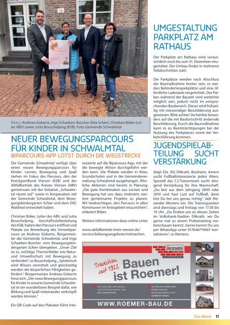 OSE MONT - Schwalmtals Gemeindejournal - Ausgabe November 2023