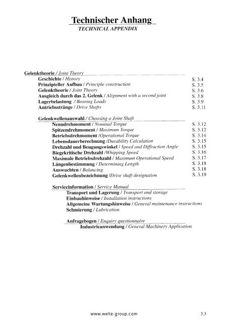 Gelenkwellen Drive Shafts Rohrbiegetechnik ... - Technical Avenue