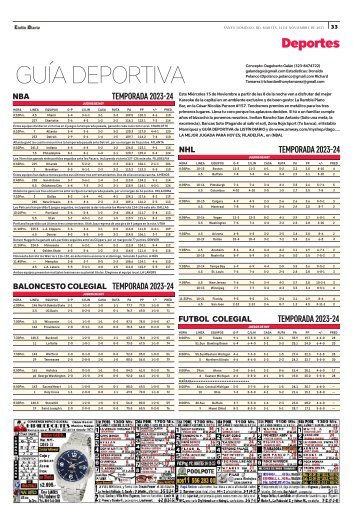 Guía Deportiva 14-11-23