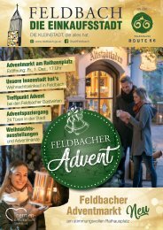 Feldbach - DIE EINKAUFSSTADT - Feldbacher Adventmarkt am stimmungsvollen Rathausplatz