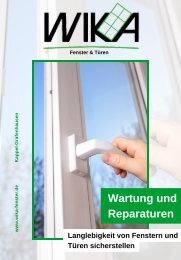 WIKA – Wartung und Reparatur von Fenstern und Türen