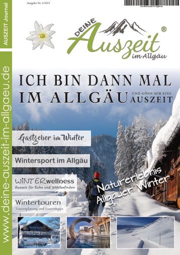 AUSZEIT Allgäu Magazin Ausgabe Nr. 2/2023