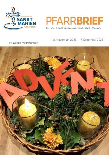 Pfarrbrief Advent