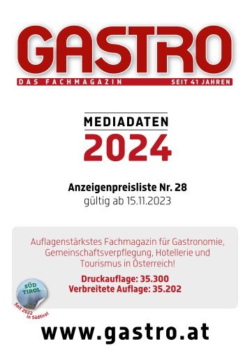 GASTRO Mediadaten 2024