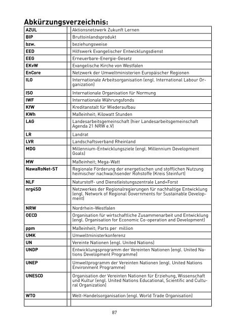 [Rio]+15 [Johannesburg]+5 - Landschaftsverband Rheinland