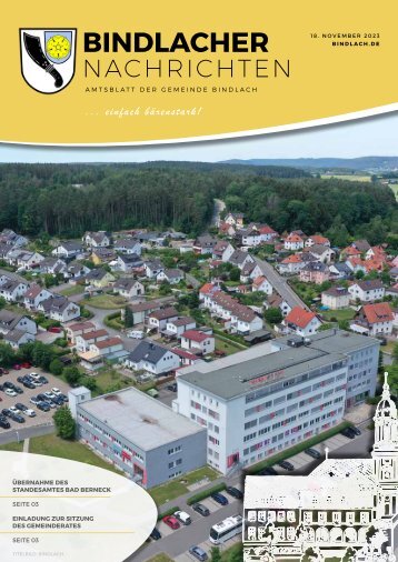 Bindlacher Nachrichten 18.11.2023