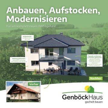 Anbauen, Aufstocken, Modernisieren  - Genböck Haus