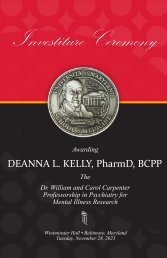 Investiture of Dr. Deanna L. Kelly Program