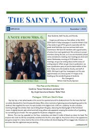 November 2023- The Saint A. Today 