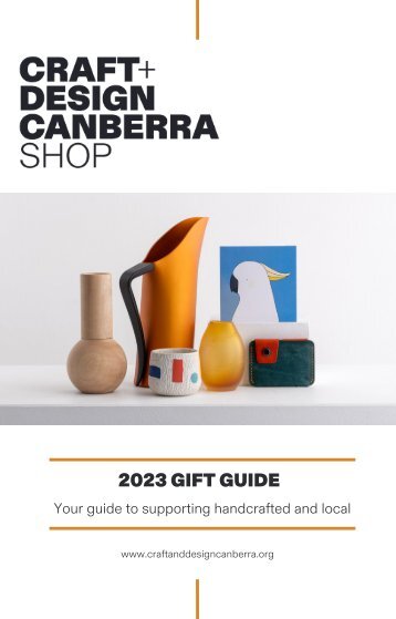 Craft + Design Canberra | 2023 Gift Guide 