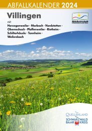 Schwarzwald-Baar-Kreis, Abfallkalender 2024, Villingen