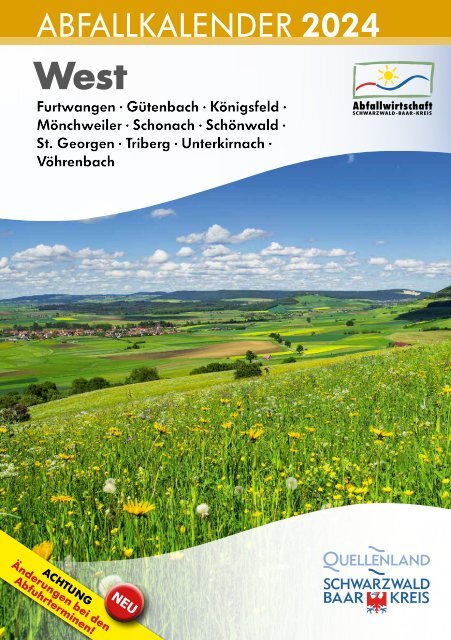 Schwarzwald-Baar-Kreis, Abfallkalender 2024, West