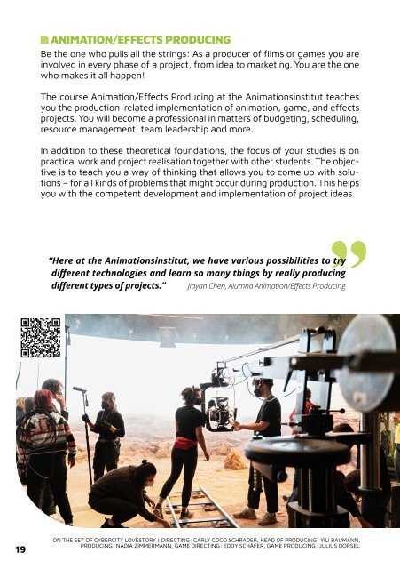 Animationsinstitut Brochure 2023