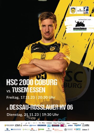 Spielheft HSC2000 Coburg vs. TuSEM Essen und Dessau-Rosslauer HV 06
