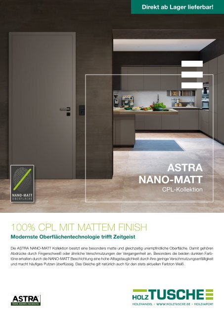 ASTRA NanoMatt CPL-Kollektion