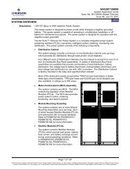 SAG581126000 SYSTEM OVERVIEW - Emerson Network Power