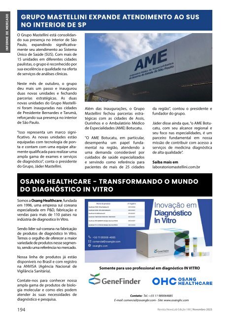 Revista Newslab edição 180