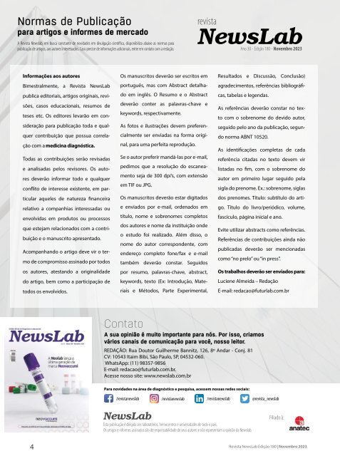 Revista Newslab edição 180